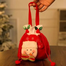 Christmas Gift Bag Apple Bag Christmas Eve Candy Bag Small Gift Tote Bag