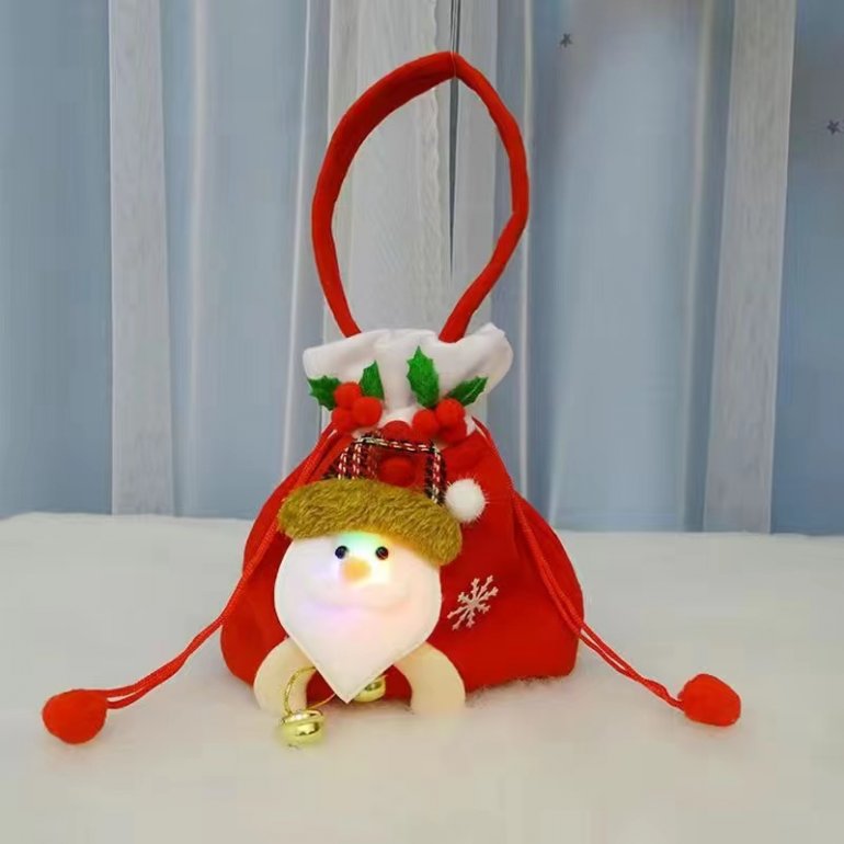 Christmas Gift Bag Apple Bag Christmas Eve Candy Bag Small Gift Tote Bag