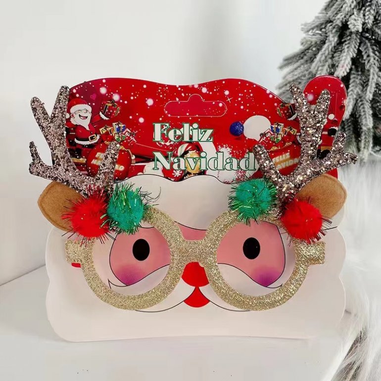 Christmas Creative Children's Glasses Frames Funny Props Party Decorations