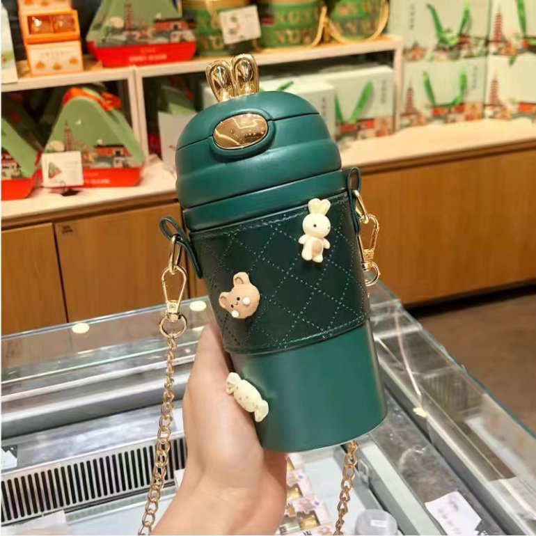 Creative Straw Thermos Cup