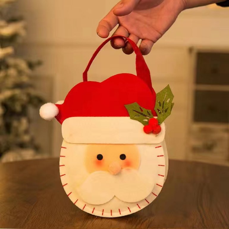 Christmas Gift Bag Apple Bag Christmas Eve Candy Bag Small Gift Tote Bag