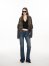 Women's Oversized Knit Cardigan with Genuine Racoon Fur Collar
